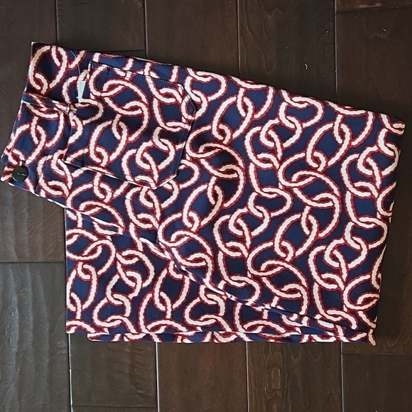 Anthropologie Maeve Colette Cropped Wide-Leg Pants Ponte Edition Navy Chain - 30 - Picture 6 of 16